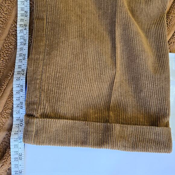TRUST Mens Vtg Y2K Prep Academia Heritage Classic Pleated Corduroy Pants 34x32 - Picture 10 of 10